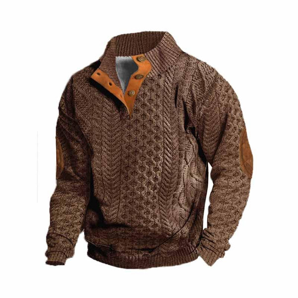 Men's Fashion 3d Printed Long-Sleeved Buckle Sweatshirt 70106308YY
