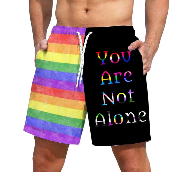 Men's You Are Not Alone Hawaii Beach Shorts 03661139YY