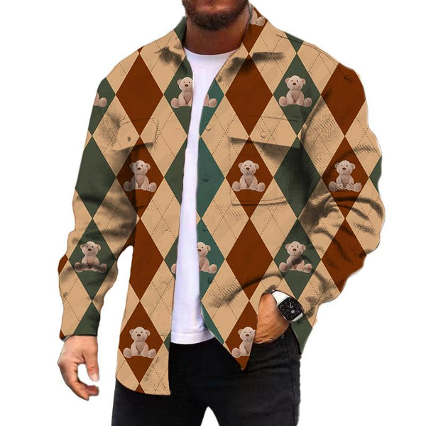 Men's Fashionable Casual Corduroy Jacket 05000519YM