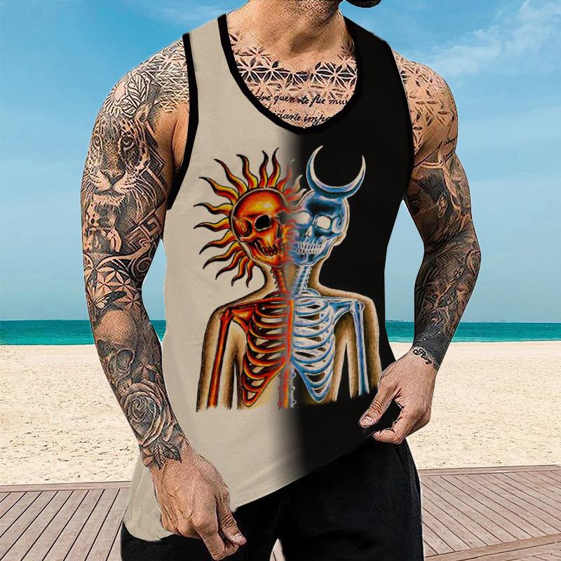 Men's Casual Printed Muscle Fit Tank 50598308YY