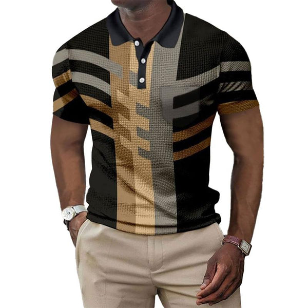 Men's Casual Short Sleeve Polo Shirt 55527466YM
