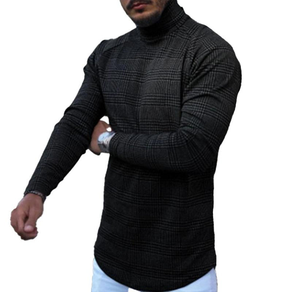 Men's Turtleneck Long Sleeve T-shirt Base Layer 26854186L