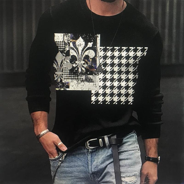 Men's Printed Long Sleeve Sweatshirt 26650593L