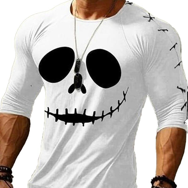 Men's Smiley Print Long Sleeve T-Shirt 75919422L