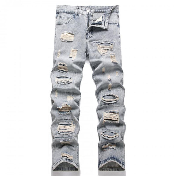 Men's Hip Hop Ripped Casual Jeans 83176112L