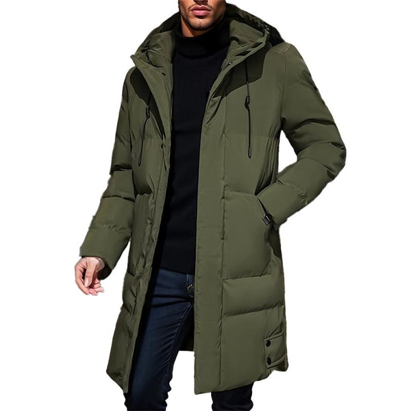 Men's Mid-length Thickened Warm Cotton Jacket 99001225L