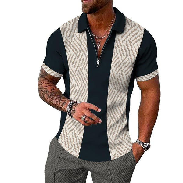 Men's Lapel Short Sleeve POLO Shirt 21433776Z