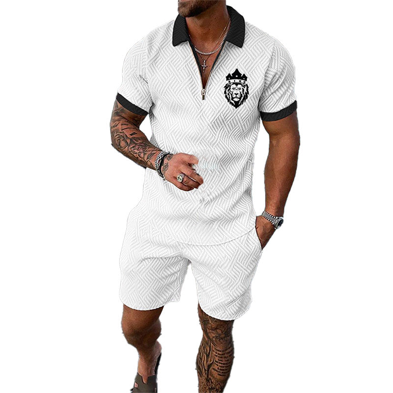 Men's Fashion Polo Shirt Set 35998094YM – Menalvin