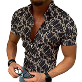 Men's Printed Hawaiian Short Sleeve Shirt 87109319L