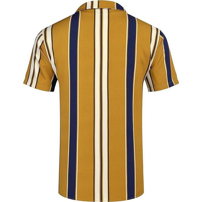 Men's Short Sleeve Striped Shirt 83803506YM