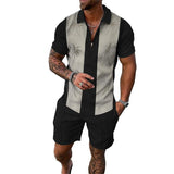 Men's Printed Short Sleeve POLO Suit 60325024YM