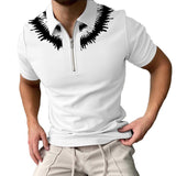 Men's Color Block Short Sleeve Polo Shirt 28136169YM
