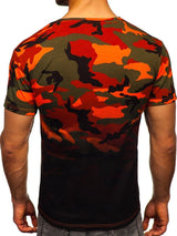 Men's Camouflage Round Neck Short Sleeve T-Shirt 21832744YM