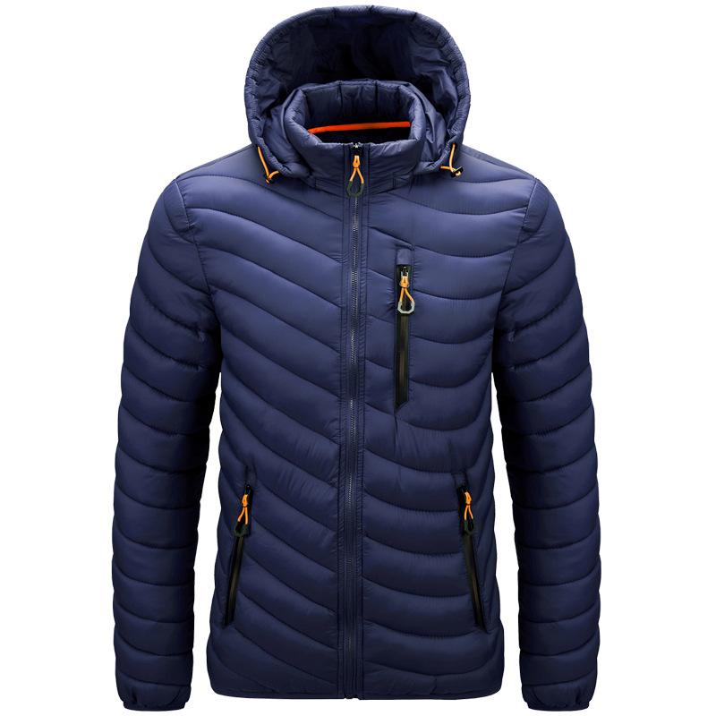 Men's Casual Lightweight Hooded Detachable Padded Jacket 57157015L