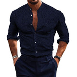 Men's Printed Long Sleeve Shirt 40979107YM
