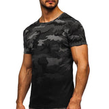 Men's Camouflage Round Neck Short Sleeve T-Shirt 21832744YM