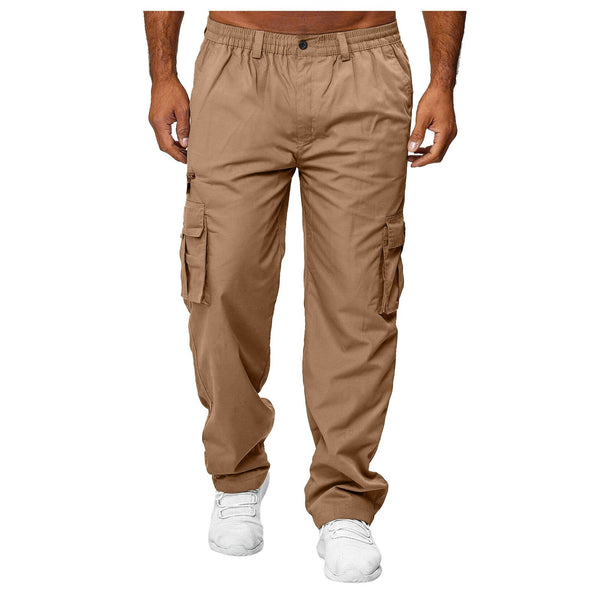 Men's Loose Straight Cargo Trousers 11741252YM