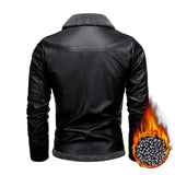 Men's PU Motorcycle Leather Jacket 40191445YM