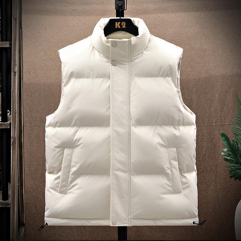 Men's Stand Collar Thickened Vest 89992781YM