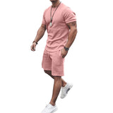 Men's Solid Color Sports and Leisure Suit 60109192YM