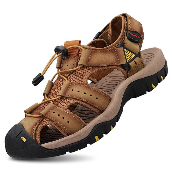 Men's Genuine Leather Beach Sandals 96104153YM