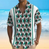 Men's Printed Short Sleeve Shirt 71138954YY