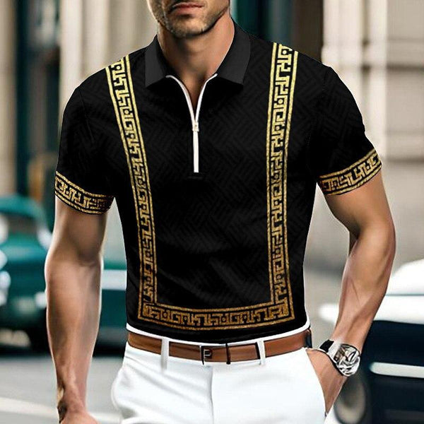 Men's Fashion Short Sleeve Polo Shirt 71975666YM