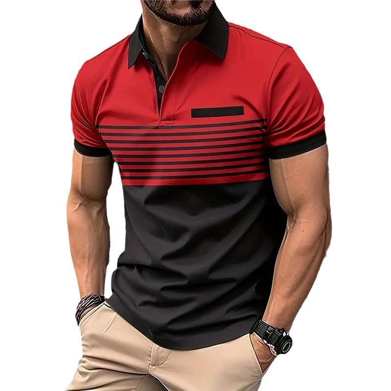 Men's Fashion Short Sleeve POLO Shirt 23382379YM