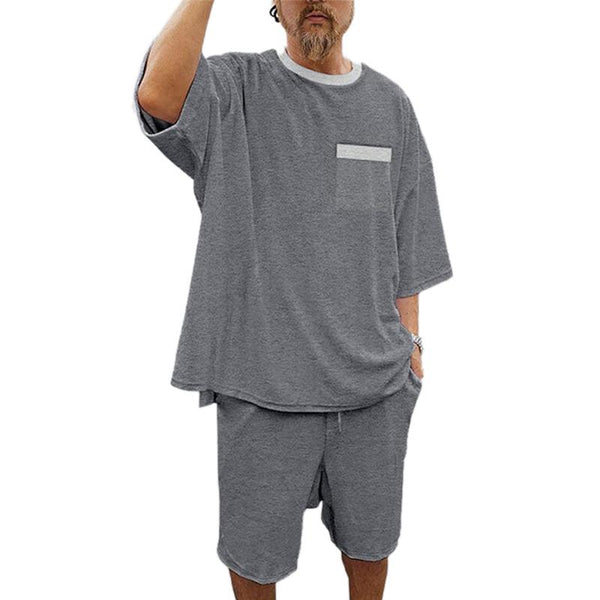 Men's Casual T-Shirt and Shorts Set 56550949YY
