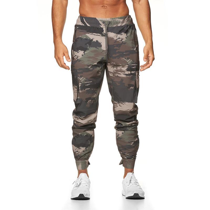 Men's Quick-drying Camouflage Loose Overalls 35325291YM