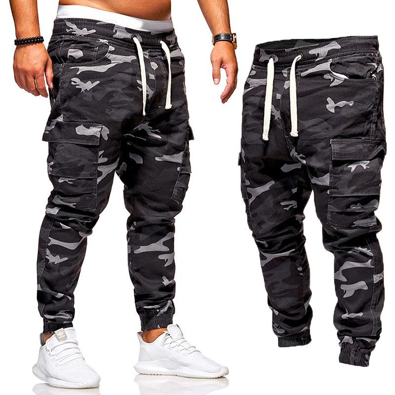 Men's Camouflage Lace Casual Sports Cargo Pants 07351394L