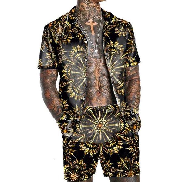 MEN'S SHORT SLEEVE SHIRT BEACH SUIT 45967179YM