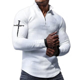 MEN'S CASUAL SOLID COLOR LONG SLEEVE TOPS 60556918YM