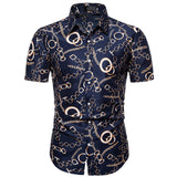 Men's Printed Shirt Short Sleeve Shirt 14067010L