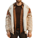 Men's Retro Printed Woolen Jacket 25676191YM