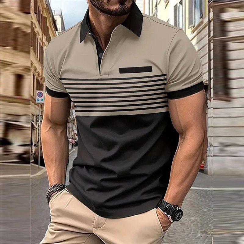 Men's Fashion Short Sleeve POLO Shirt 23382379YM