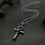 Fashionable Mamba Snake Cross Necklace 05901840YM