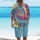 Men's Rainbow Bear Short Sleeve Suit 71808160YY