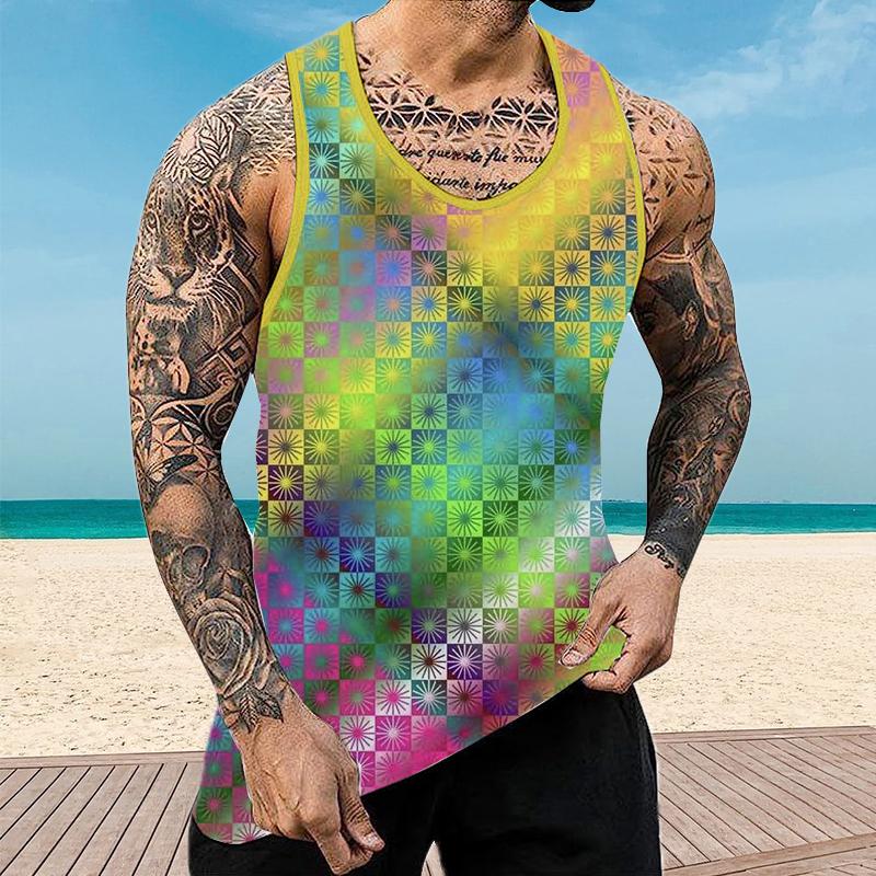 Men's Cyberpunk Muscle Casual Fit Tank 93903209YY