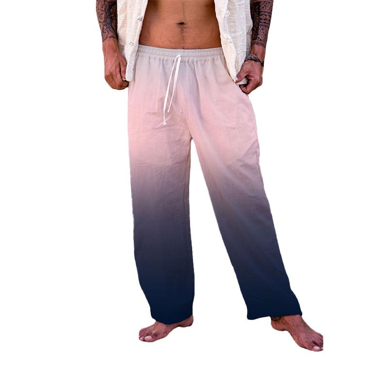 Men's Gradient Tie Dye Casual Pants 67432838YM