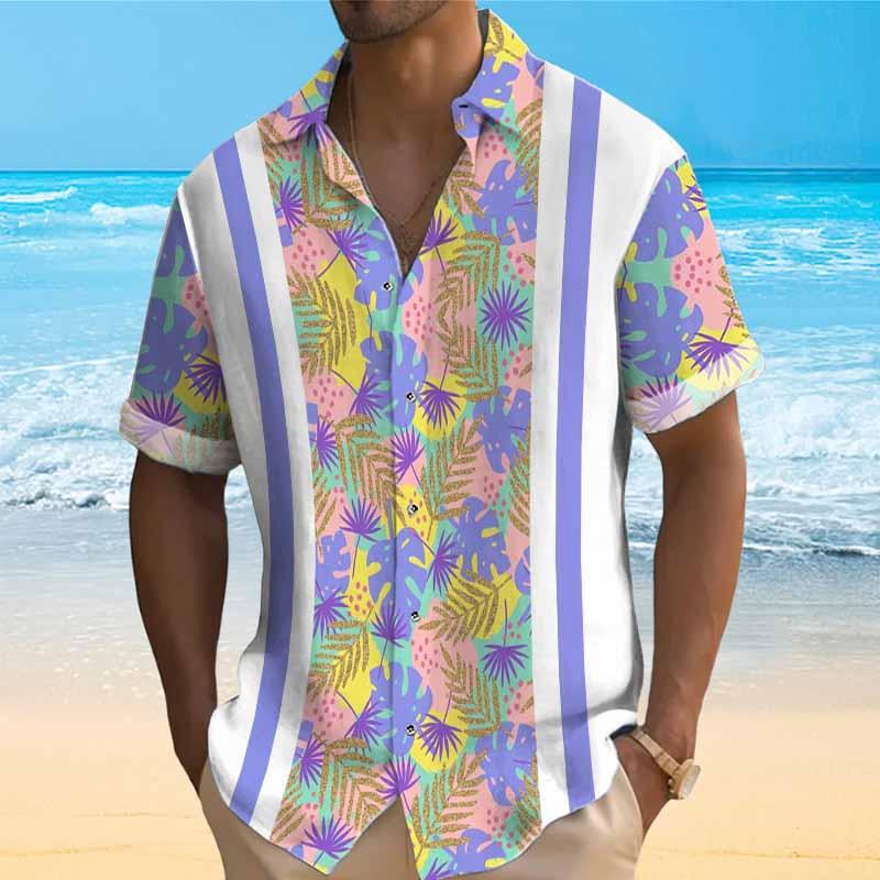 Men's Printed Short Sleeve Shirt 04371212YY