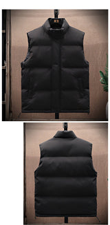 Men's Stand Collar Thickened Vest 89992781YM