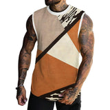 MEN'S SPRING/SUMMER PRINTED REGULAR FIT CREW NECK VEST 16531457YM