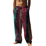 MEN'S CASUAL SIMPLE PRINTED TROUSERS 09658018YM