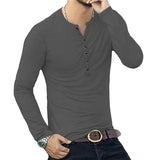 Men's Basic Long Sleeve T-Shirt 07148697YM