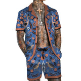 Men's Vintage Hawaiian Short Sleeve Shirt Set 46468450YM