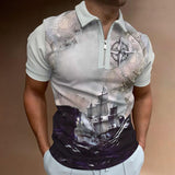 Men's Casual Lapel Polo Shirt 58635909L