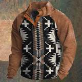Men's Fashion 3d Printed Loose Buckle Sweatshirt 29119507YY
