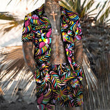 Men's Short Sleeve Shirt Beach Suit 51999088YM