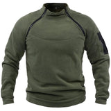 Men's Stand Collar Fleece Thermal Hoodie 44120849L
